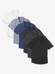 Jersey Sueded Polo 6-Pack