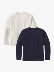 Cotton Jersey Oversized Long Sleeve Tee 2-Pack