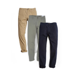 Everyday Comfort Slim Chino Pants 3-Pack
