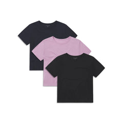 Cropped Fitted Crew Marcy Tee 3-Pack