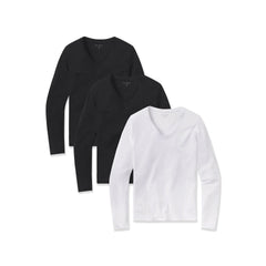 Long Sleeve V-Neck Tee Marcy 3-Pack