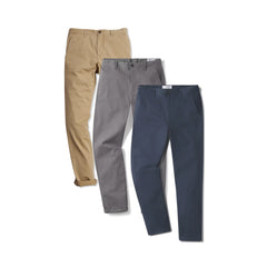 Everyday Comfort Slim Chino Pants 3-Pack