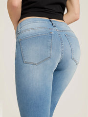 Mid Rise Slim Cropped Leg Logan Jeans