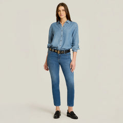 Mid Rise Slim Cropped Leg Logan Jeans