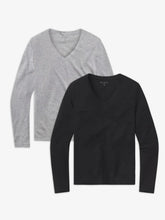 Long Sleeve V-Neck Tee Marcy 2-Pack