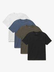 Cotton Jersey Oversized Tee 4-Pack