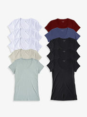 Fitted V-Neck Marcy 10-Pack