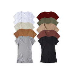 Fitted V-Neck Marcy 10-Pack