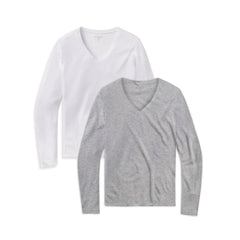 Long Sleeve V-Neck Tee Marcy 2-Pack