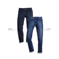 Slim Crosby and Slim Oliver 2-Pack Jeans