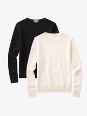 Cashmere Raglan Crew Cambridge Sweater 2-Pack