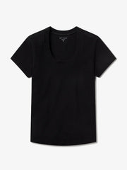 Rib Scoop Neck Tee