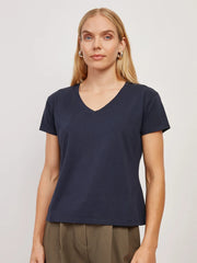 Everyday Cotton Relaxed V-Neck Tee