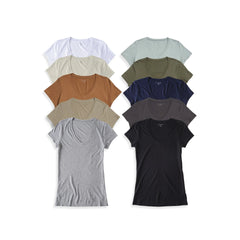 Fitted V-Neck Marcy 10-Pack