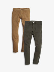 Skinny Twill Stretch Jeans 2-Pack