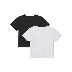 Cropped Fitted Crew Marcy Tee 2-Pack