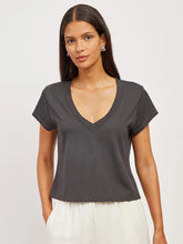 Everyday Cotton Deep V-Neck Tee
