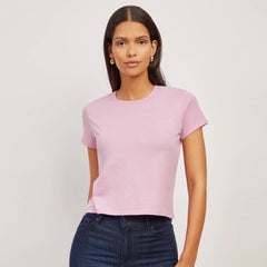 Cropped Fitted Crew Marcy Tee