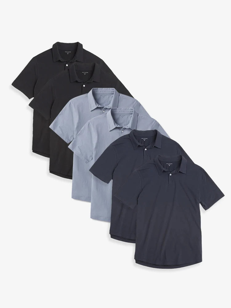 Jersey Sueded Polo 6-Pack