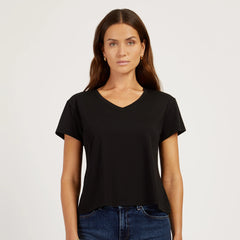 Everyday Cotton Relaxed V-Neck Tee