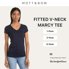 Mott&Bow | Fitted V-Neck Marcy Tee tt