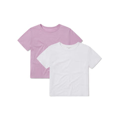 Cropped Fitted Crew Marcy Tee 2-Pack