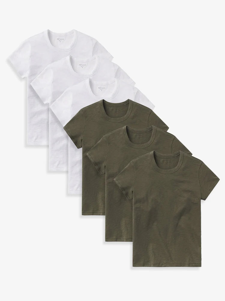Classic Crew Slub 6-Pack