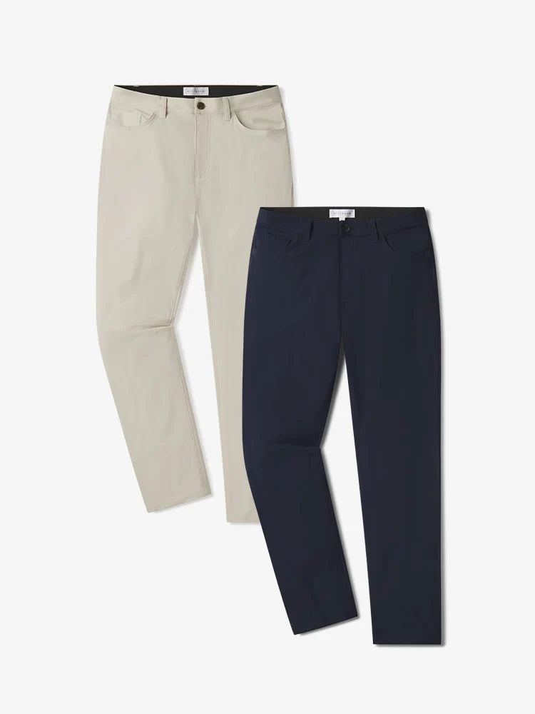 5 Pocket Travel Pants 2-Pack