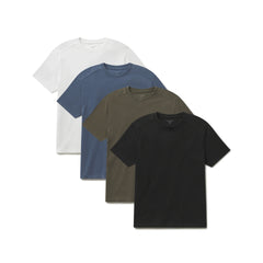Cotton Jersey Oversized Tee 4-Pack