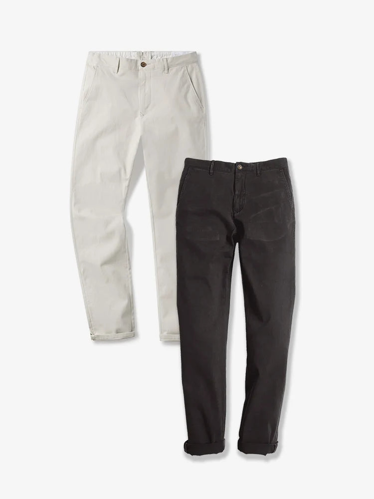 Everyday Comfort Slim Chino Pants 2-Pack
