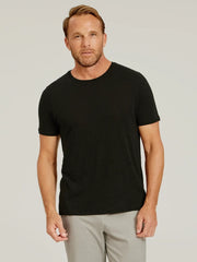 Linen Blend Crew Tee