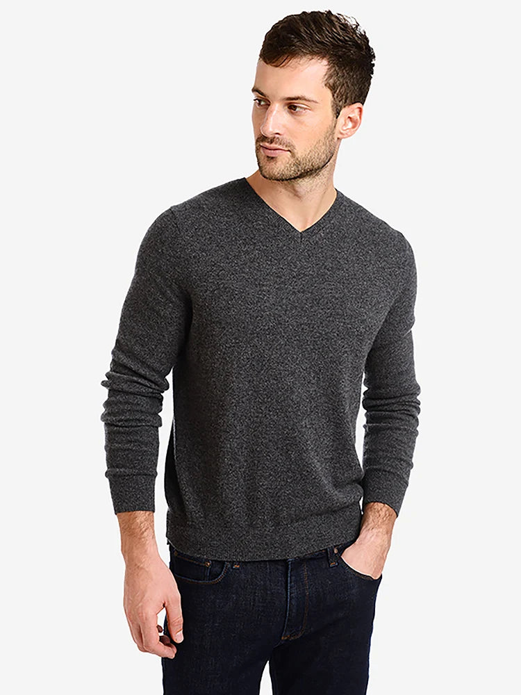 Classic Cashmere V-Neck Bergen Sweater