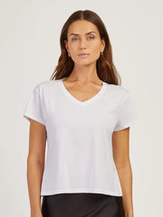 Everyday Cotton Relaxed V-Neck Tee