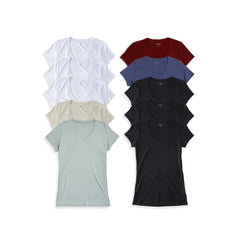 Fitted V-Neck Marcy 10-Pack