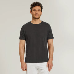 Linen Blend Crew Tee