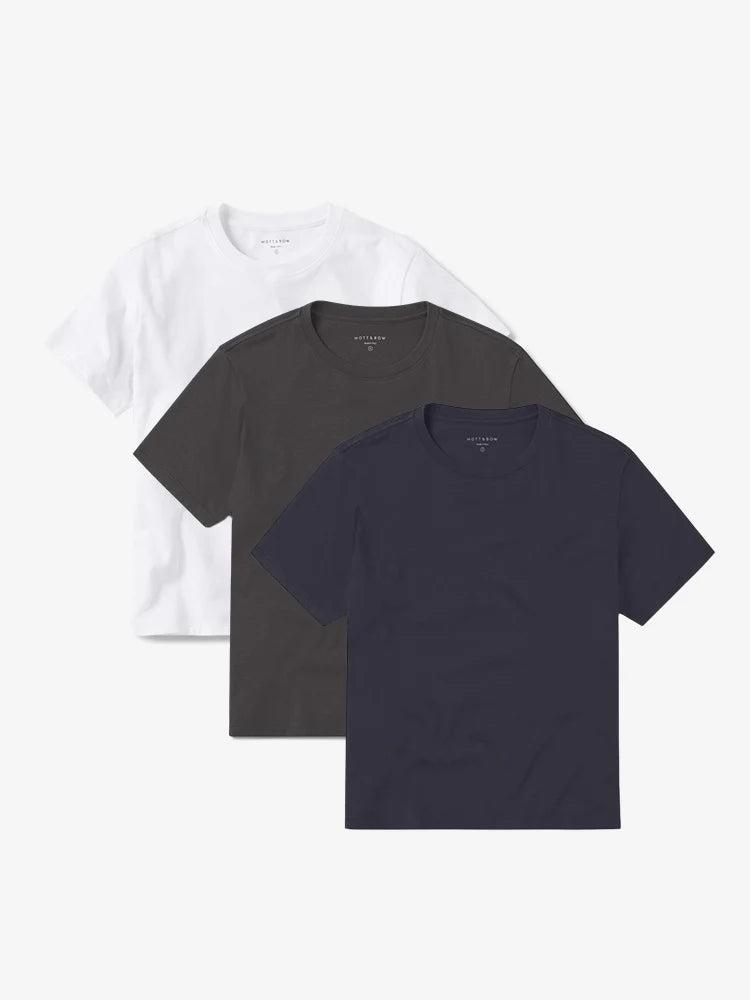Everyday Cotton Crew Tee 3-Pack