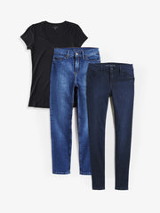 Bundle 01: 2 pair of Jeans + 1 Marcy Tee