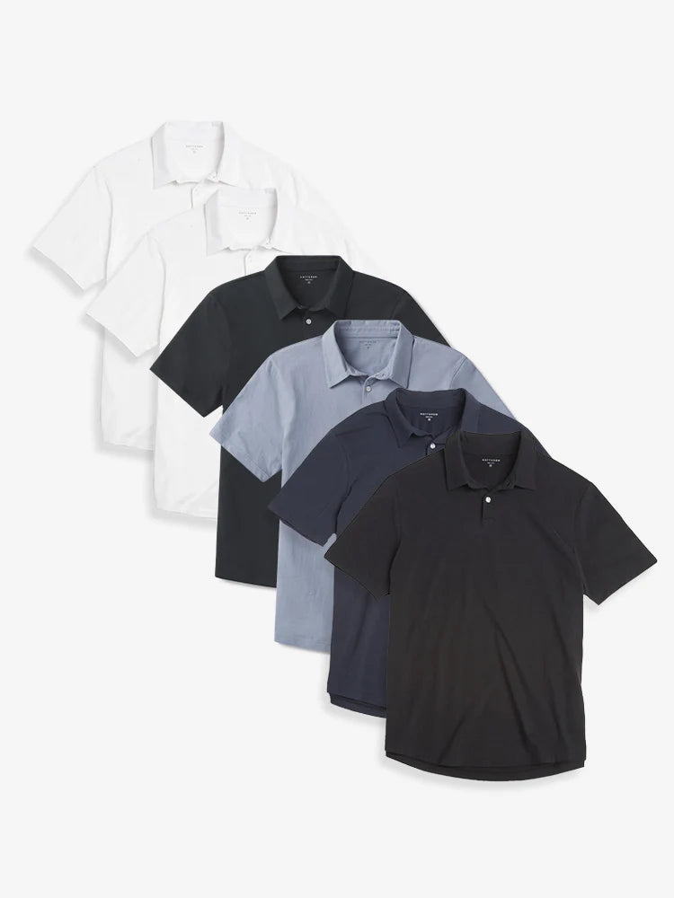 Jersey Sueded Polo 6-Pack
