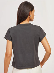 Everyday Cotton Deep V-Neck Tee