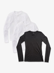 Long Sleeve Crew Tee Marcy 3-Pack