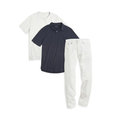 Bundle 06: 1 Polo + 1 Driggs Tee + 1 pair of Jeans
