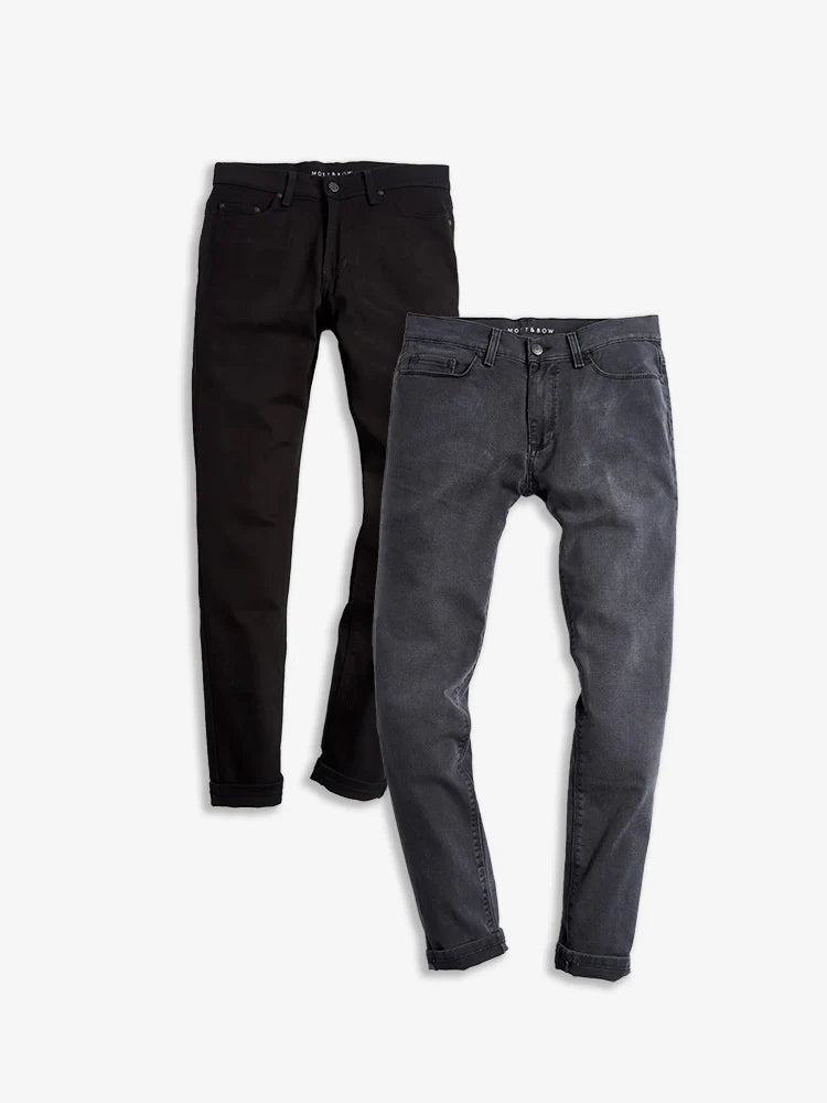 Slim Barclay and Slim Stone 2-pack Jeans