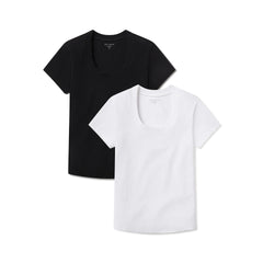 Rib Scoop Neck Tee 2-Pack