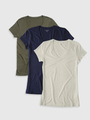 Fitted V-Neck Marcy 3-Pack WDP3