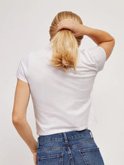 Cropped Fitted Crew Marcy Tee