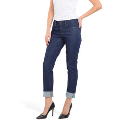 Mid Rise Slim Straight Laight Jeans