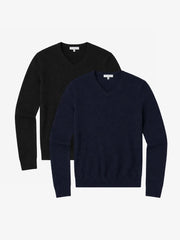 Classic Cashmere V-Neck Bergen Sweater 2-Pack