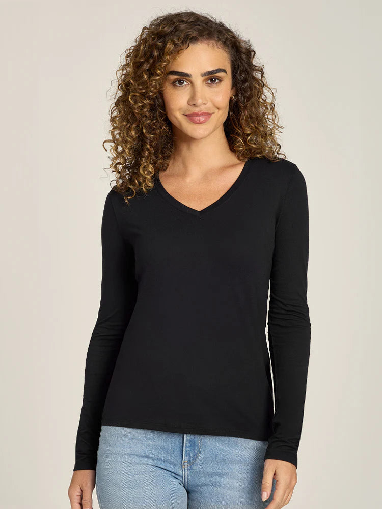 Long Sleeve V-Neck Tee Marcy