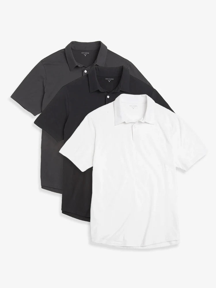 Jersey Sueded Polo 3-Pack