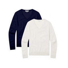 Cashmere V-Neck Willow Sweater 2-Pack